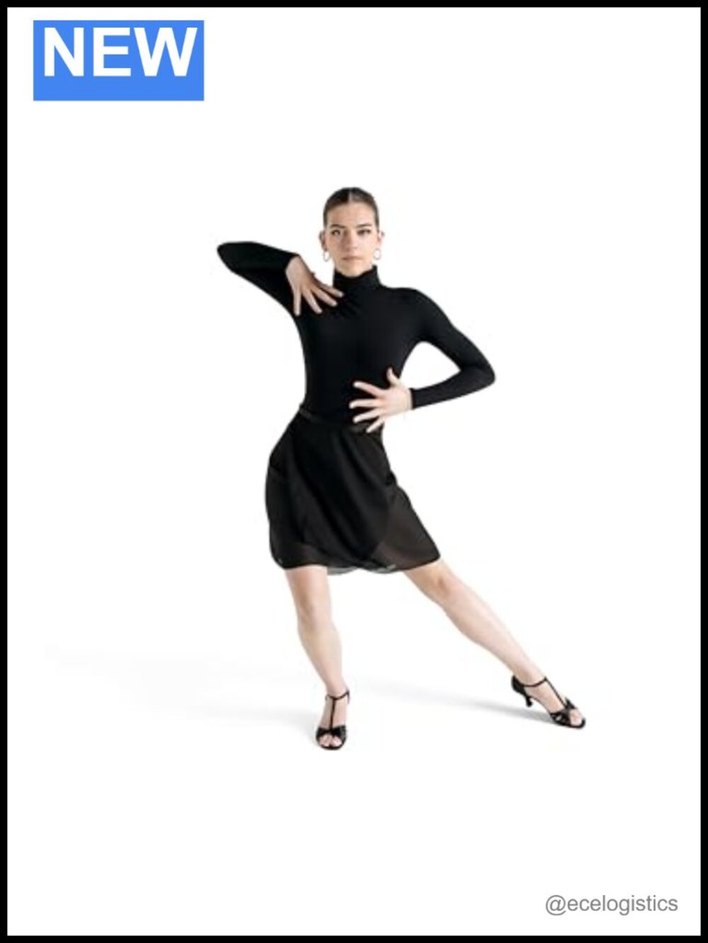 Long Wrap Skirt with Drawstring Closure Polyester